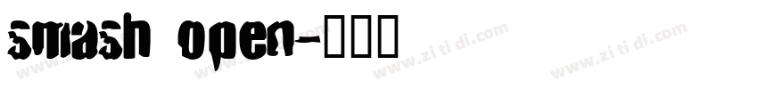 Smash Open字体转换